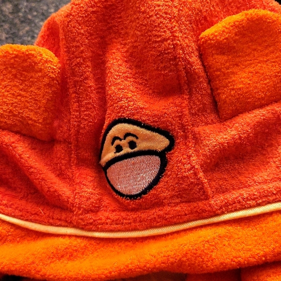 Disney orange striped Tigger embroidered terry hooded robe - Picture 7 of 7